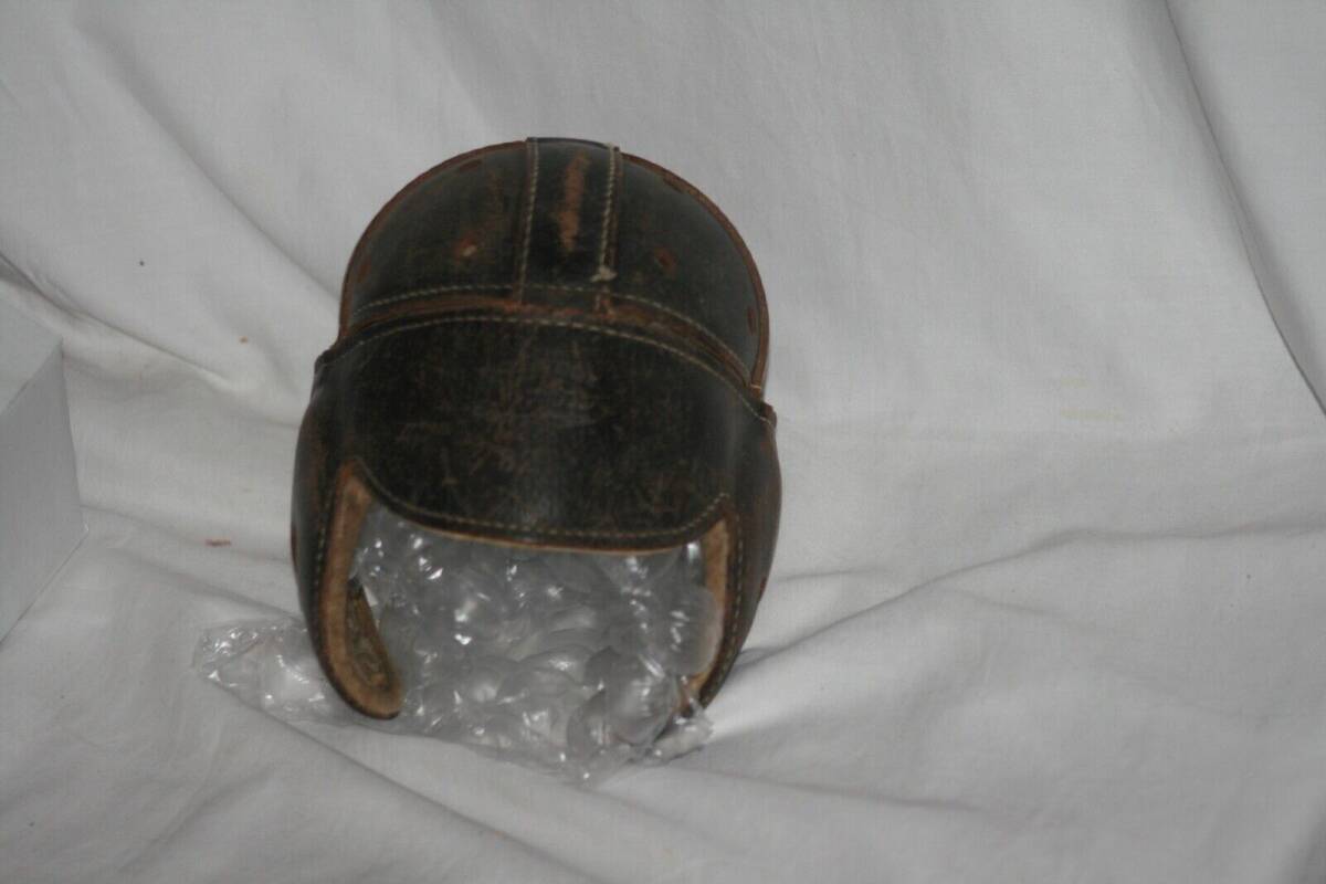 1921-25 Wilson Western Sporting Goods Leather Football Helmet Model 82B 海外 即決_1921-25 Wilson Wes 4