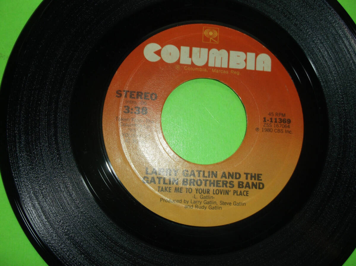 STRAIGHT TO MY HEART BY LARRY GATLIN 45 RPM 7" COUNTRY 1980 COLUMBIA RECORDS 海外 即決_STRAIGHT TO MY HEA 1