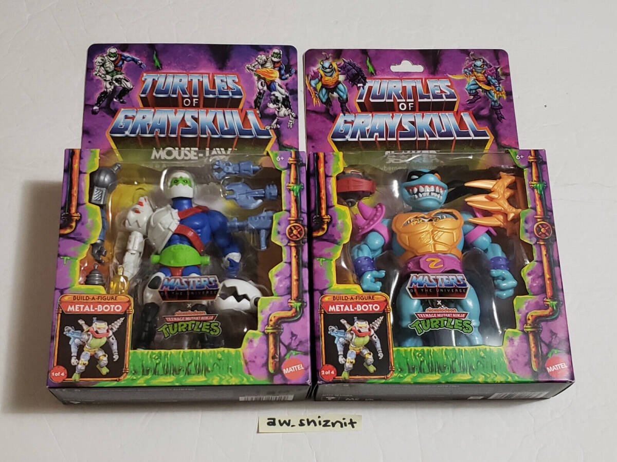 LOT 2024 Turtles of Grayskull MOUSE-JAW SLA'KER Metal-Boto BAF TMNT MOTU Slaker 海外 即決