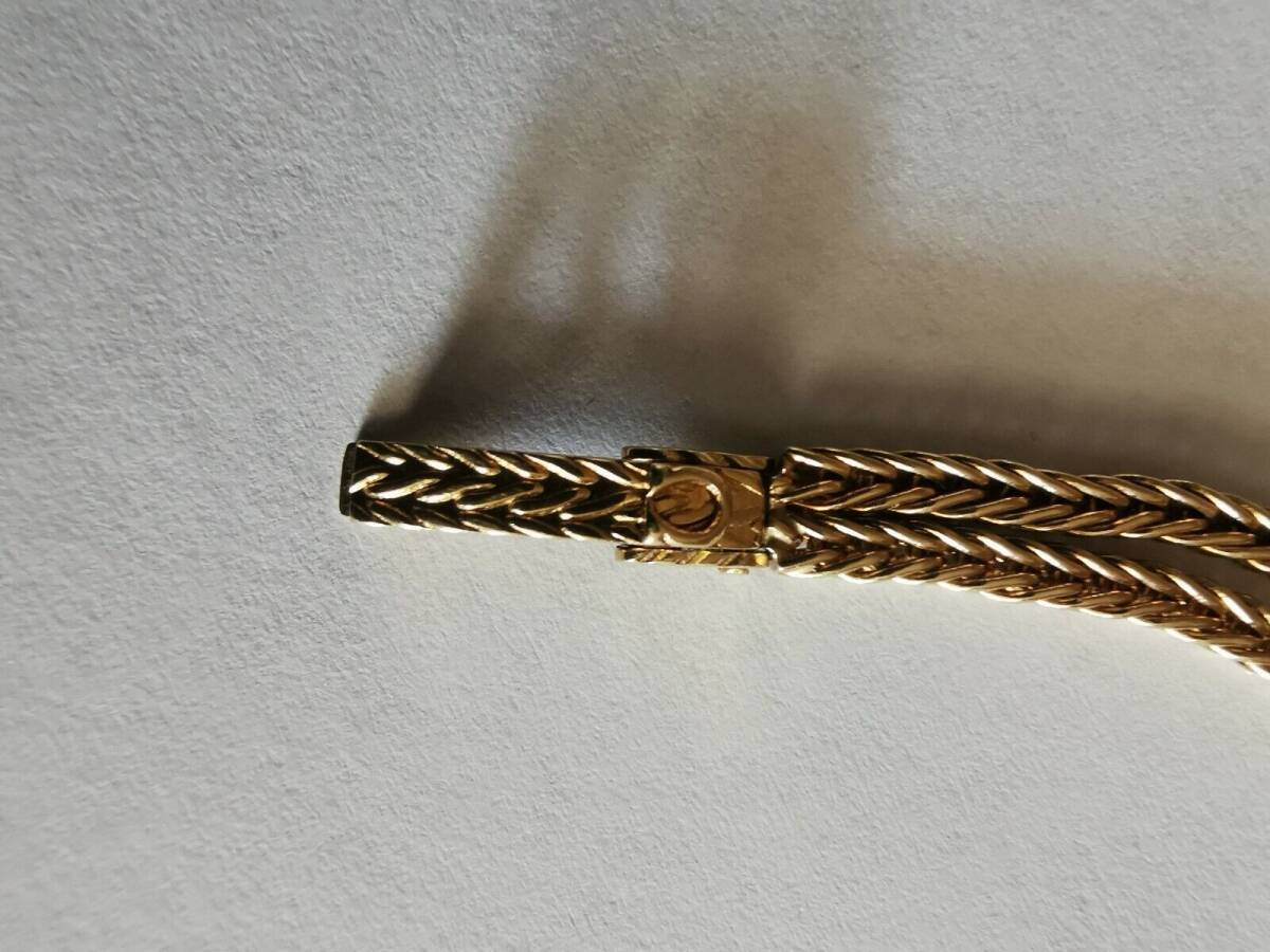Vintage 14k Gold Rope Ladies Omega Quartz Watch With Diamond Cal 1375 海外 即決_Vintage 14k Gold R 9