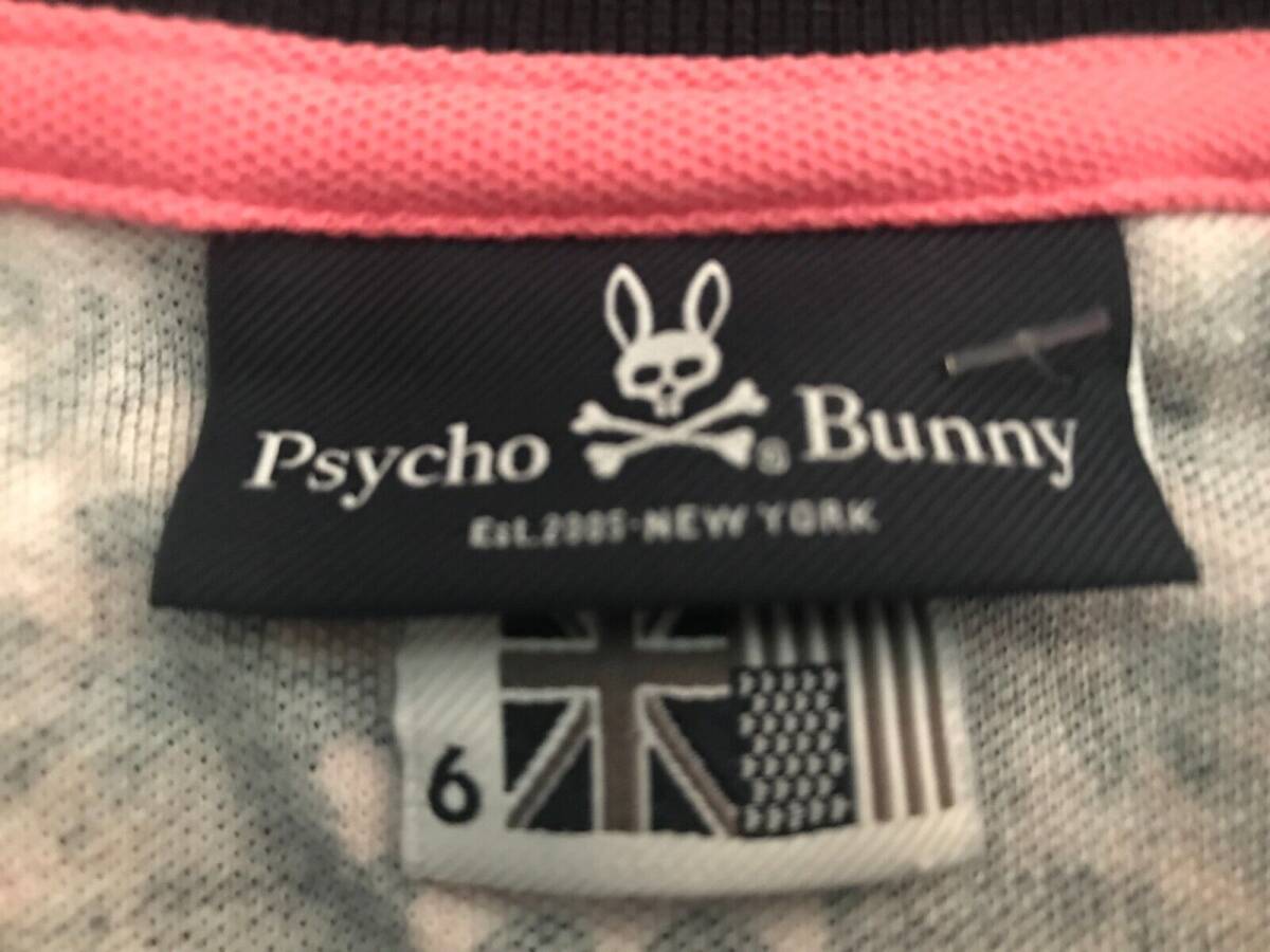 Psycho Bunny All Over Print Polo Shirt Mens Size Large (6) Black Pink NWT $125- 海外 即決_Psycho Bunny All O 3