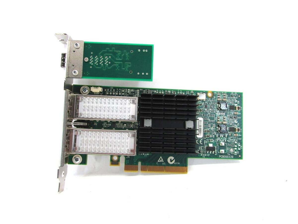 Mellanox MCX354A-QCBT SAS Dual Port 10GbE PCI-e ConnectX-3 NIC Network Card C5 海外 即決_Mellanox MCX354A-Q 1