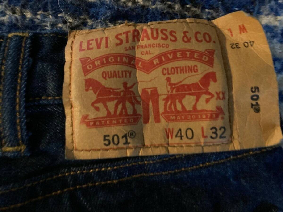 Vintage Levi's 501 Button Fly 40 X 32 Men's. 100% Cotton 海外 即決_Vintage Levis 501 3
