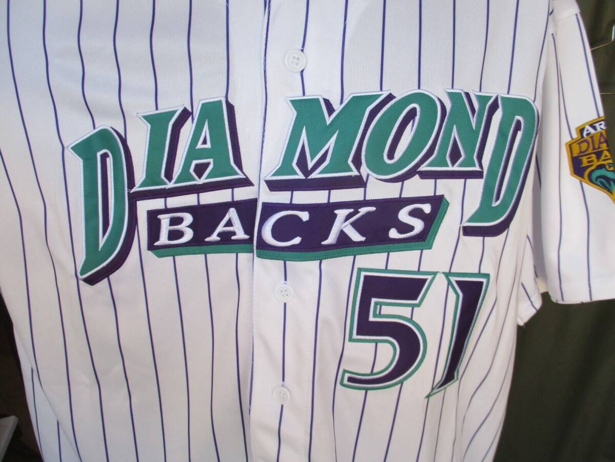 NWT Arizona Diamondbacks, D-Backs RANDY JOHNSON #51 All Sewn Baseball Jersey, XL 海外 即決_NWT Arizona Diamon 2