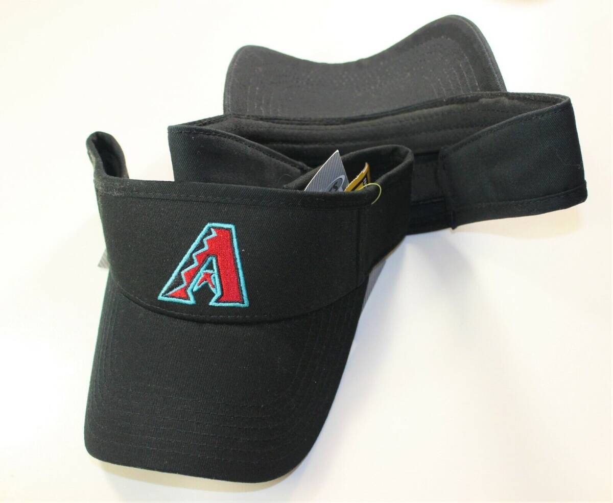 Arizona Diamond Backs Visor Hat Cap adjustable Black Trim and Brim 海外 即決_Arizona Diamond Ba 1