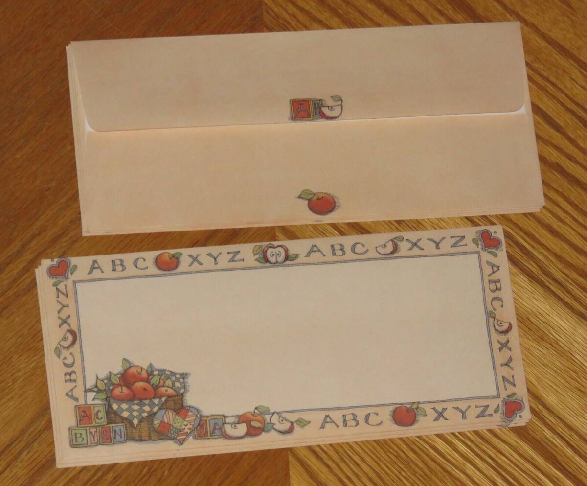 Susan Winget Art - Apple ABC's - Vintage Lang Main Street Press Envelopes 12ct 海外 即決_Susan Winget Art - 1