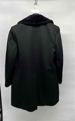 London Fog Mens Black Faux Fur Lined Notch Lapel Button Trench Coat Size 44 Long 海外 即決_London Fog Mens Bl 3