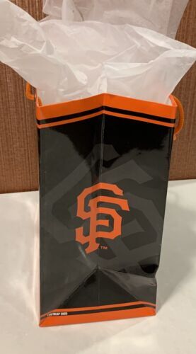 San Francisco Giants 7 3/4 Inch X 9 3/4 Inch Glossy Gift Bag W/ White Gift Paper 海外 即決_San Francisco Gian 2