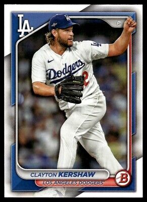 Clayton Kershaw 2024 Bowman Paper S25 #56 Los Angeles Dodgers 海外 即決_Clayton Kershaw 20 1