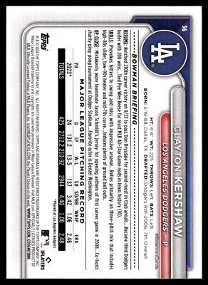 Clayton Kershaw 2024 Bowman Paper S25 #56 Los Angeles Dodgers 海外 即決_Clayton Kershaw 20 2