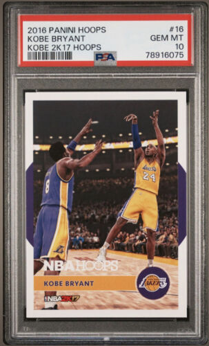 Kobe Bryant PSA 10 2016 Panini Hoops NBA 2K17 #16 Los Angeles Lakers Legend HOF 海外 即決_Kobe Bryant PSA 10 1