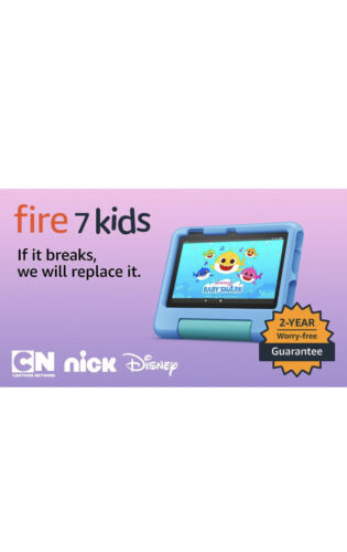 Amazon Fire 7 Kids 12th Gen. 16GB , Wi-Fi, 7" - Blue, with Sleeve + Kids Stylus 海外 即決_Amazon Fire 7 Kids 4