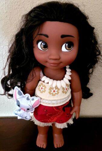 Disney Store Disney Animations Collection Moana Doll 15" with Pua 海外 即決_Disney Store Disne 2
