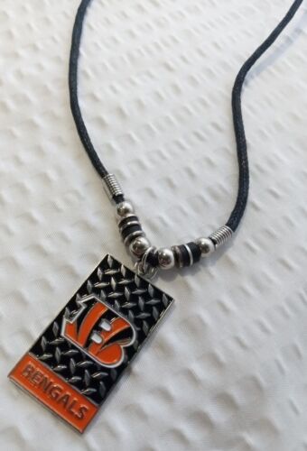 NFL Cincinnati Bengals Rope Plate Necklace 海外 即決_NFL Cincinnati Ben 2