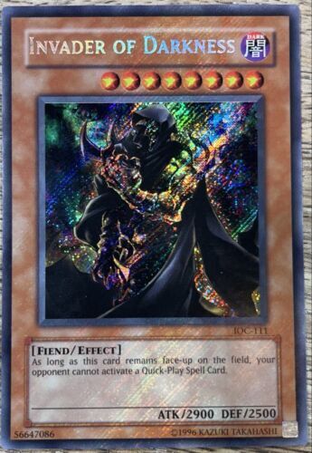 Yu-Gi-Oh! Invader of Darkness IOC-111 Unlimited Secret Rare HOLO BLEED ? 海外 即決_Yu-Gi-Oh! Invader 1