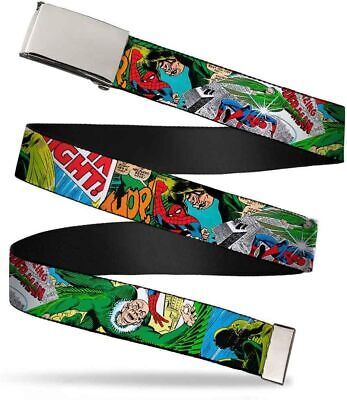 Buckle-Down Men's Web Belt Spider-Man, Multicolor, 1.25" Wide-Fits up to 42" Pan 海外 即決_Buckle-Down Mens 1