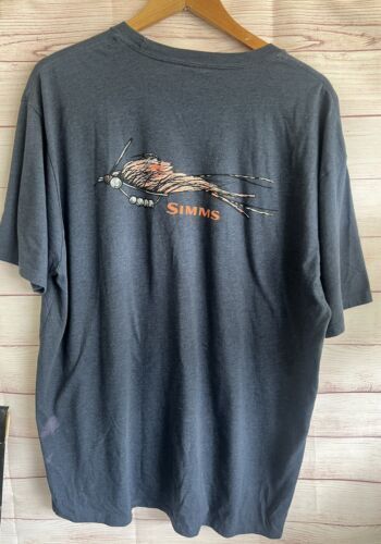 Simms Fishing 2XL Fishing Lure T Shirt Fair condition 海外 即決_Simms Fishing 2XL 1