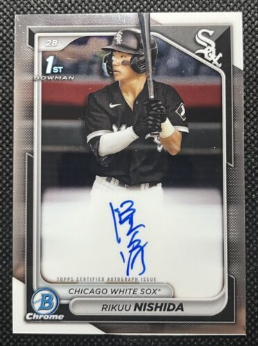 2024 Bowman Chrome Rikuu Nishida 1st Auto #CPA-RN White Sox abroad prompt decision 