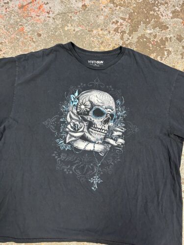Yahoo!オークション - Vintage Skull T Shirt Affliction Y2K Grunge S...