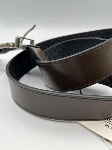 Michael Kors men's Embossed Leather Reversible Belt - size 32 - Black / Brown 海外 即決_Michael Kors mens 4