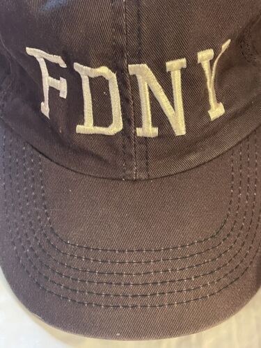 Vintage Headmaster Inc Hat Cap Strapback Embroidered FDNY Ballcap 90s Navy Faded 海外 即決_Vintage Headmaster 5