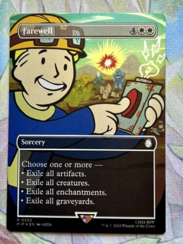 Fallout Farewell PIP 353 FOIL Borderless Magic The Gathering Rare Card Near Mint 海外 即決_Fallout Farewell P 1