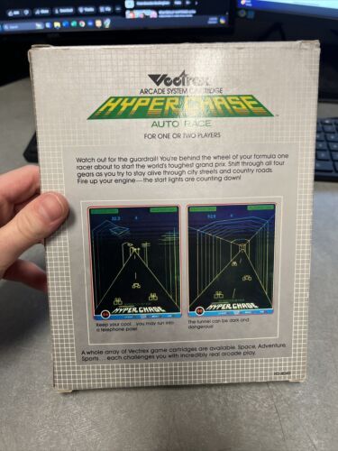 Hyper Chase (vectrex) Game COMPLETE CIB manual box cart - Tested And Works !!! 海外 即決_Hyper Chase (vectr 4