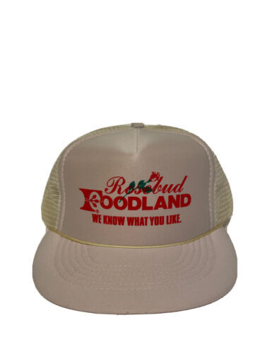 Vintage 80’s Rosebud Foodland We Know What You Want Snapback Trucker Hat 海外 即決_Vintage 80’s Roseb 1