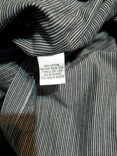 Pop Icon Clothing Pearl Snap Mens Shirt Gray Striped Cotton True Size Is XL 海外 即決_Pop Icon Clothing 8