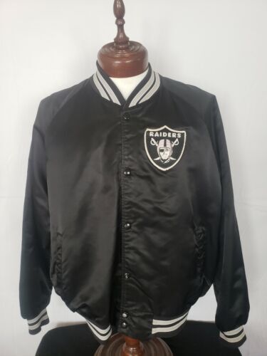 ?Vintage Chalk Line XL Oakland Las Vegas Raiders Starter Style Spellout Jacket 海外 即決_?Vintage Chalk Lin 2