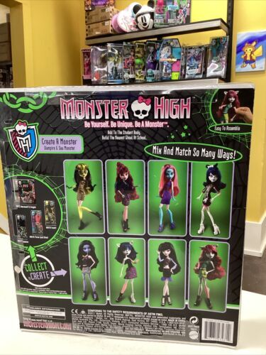 2011 MIB MONSTER HIGH CREATE-A-MONSTER VAMPIRE & SEA MONSTER STARTER PACK SET 海外 即決_2011 MIB MONSTER H 3