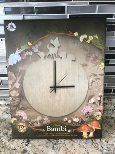 Disney Store Bambi 75th Anniversary Wall Clock Limited Edition Of 500 NWT D23 海外 即決_Disney Store Bambi 1