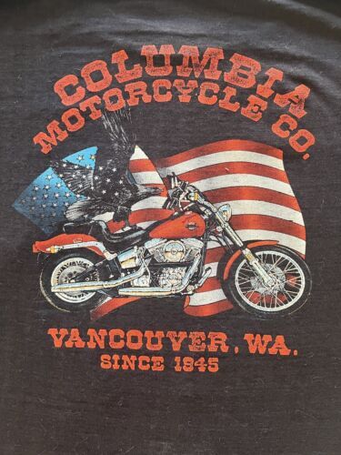 Vintage 1985 Harley Davidson Vancouver Washington Vintage Thin T-shirt 海外 即決_Vintage 1985 Harle 5