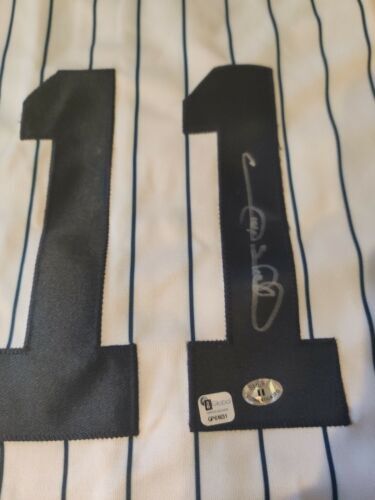 Gary Sheffield New York Yankees Majestic Athletic SIGNED COA home jersey MLB 海外 即決_Gary Sheffield New 1