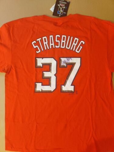 Stephen Strasbourg Signed COA Jersey/Shirt WASHINGTON NATIONALS #37 NEW 海外 即決_Stephen Strasbourg 1