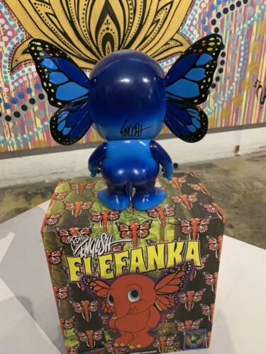 2019 Ron English Elefanka Exclusive 8 Vinyl Art Figure Elephant Butterfly Signed 海外 即決_2019 Ron English E 5