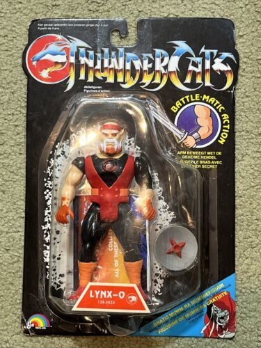 1986 Thundercats Lynx-o LJN Card Carded Figure Mumm-ra Offer German Sticker Back 海外 即決_1986 Thundercats L 1