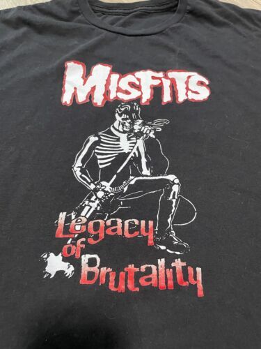 Vintage Misfits Tshirt Retro 1999 Legacy of Brutality Punk Rock Band Shirt XL 海外 即決_Vintage Misfits Ts 1