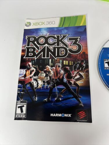 Rock Band 3 (Microsoft Xbox 360, 2010) Harmonix - Complete CIB Tested Game 海外 即決_Rock Band 3 (Micro 2