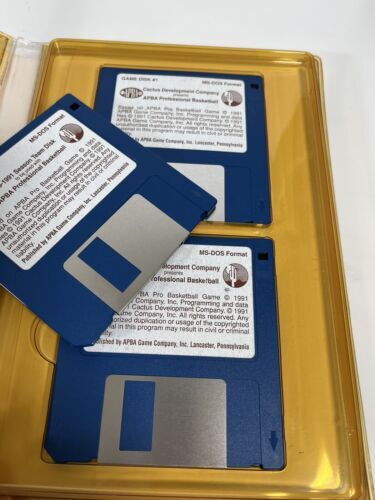 Cactus Dev Comp Computer Game Prof Basketball VTG 1991 Disks 海外 即決_Cactus Dev Comp Co 3