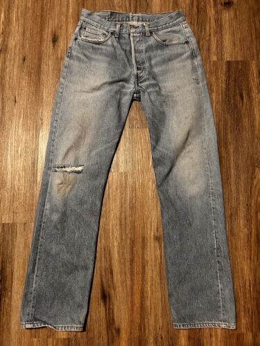 Levi's 501xx Made in USA Vintage Jeans (501-0000) Size W34 L36 Distressed 海外 即決_Levis 501xx Made 7