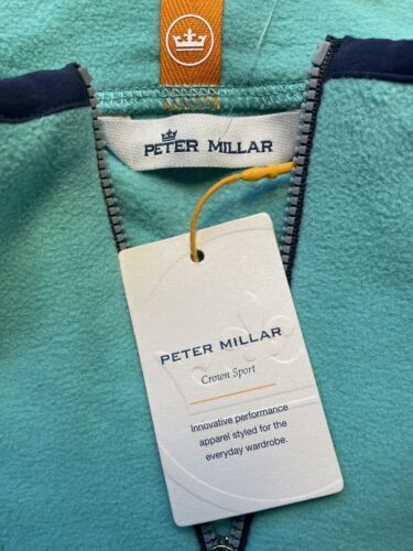 Peter Millar Crown Sport Jacket L Lily Pad Thermal Flow Micro Fleece Half Zip 海外 即決_Peter Millar Crown 5