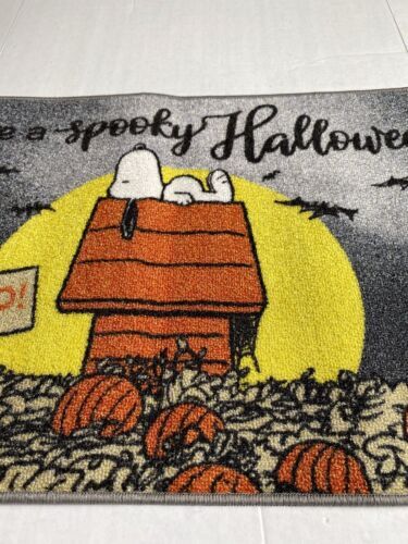 Peanuts Snoopy Halloween Pumpkin Decorative Accent Rug Mat 20X32” Doghouse NEW 海外 即決_Peanuts Snoopy Hal 4