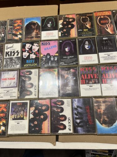 kiss cassette lot gene simmons rock and roll rare killers asylum 37 tapes! 海外 即決_kiss cassette lot 3