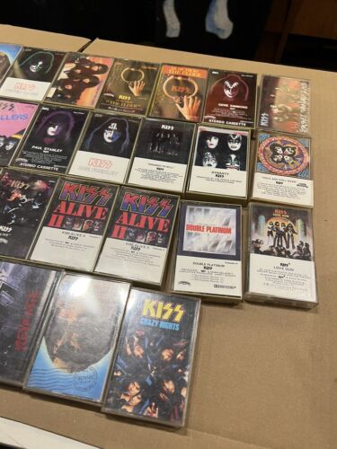 kiss cassette lot gene simmons rock and roll rare killers asylum 37 tapes! 海外 即決_kiss cassette lot 4