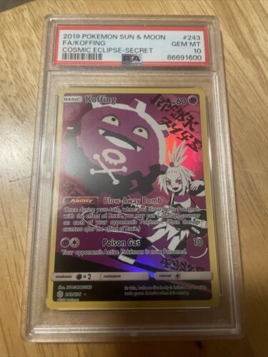 Koffing PSA 10 243/236 Cosmic Eclipse Secret Rare ポケモン TCG Card Gem Mint 海外 即決_Koffing PSA 10 243 1