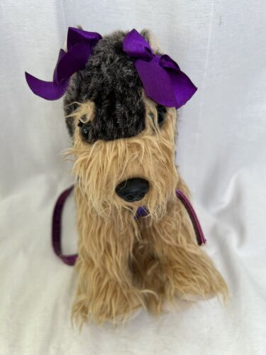 Yorkshire Terrier Dog Plush Purse Poochie & Co Zipped Pocket Purple Sequins Bag 海外 即決_Yorkshire Terrier 5