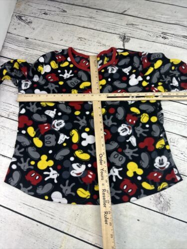 Disney Mickey Mouse Pajama Set Womens Medium shirt Xl pants fleece PJs 海外 即決_Disney Mickey Mous 4