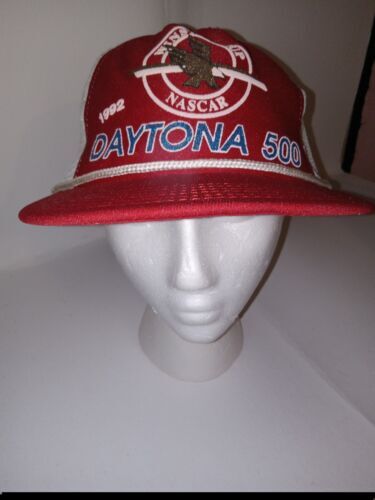 Vintage 1992 Daytona 500 Winston Cup Nascar Mesh Trucker Snapback Hat Cap US NOS 海外 即決_Vintage 1992 Dayto 1