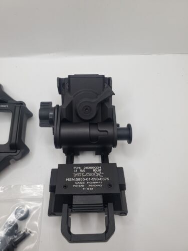 Wilcox L4 G24 Night Vision Mount Black 28300G24-B Military NVG + 56100G34 Shroud 海外 即決_Wilcox L4 G24 Nigh 2